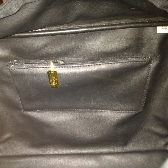 ❤️2 PHILLIPE CHARRIOL France Black/Brown Pebble Leather Doctors Bag Speedy Purse - Picture 11 of 13